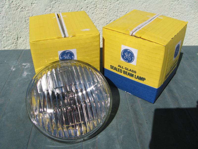  2 - ge clear sealed beam 12v fog lamp lights 4415 - 4 1/2"