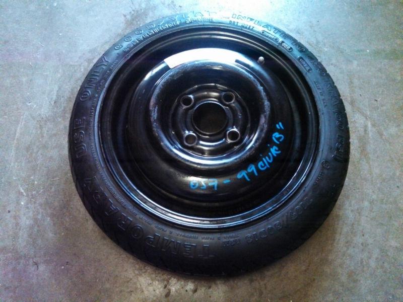 96 97 98 99 00 honda civic spare tire wheel donut 105/80/13