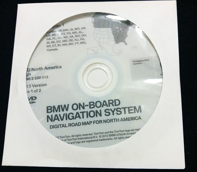 2013 bmw navigation dvd east high version map update disc replaces 2012 dvd