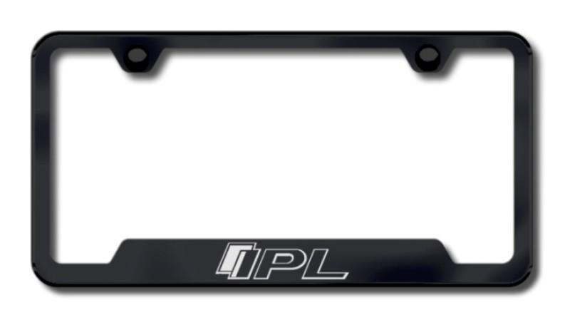 Infiniti ipl laser etched cutout license plate frame-black made in usa genuine