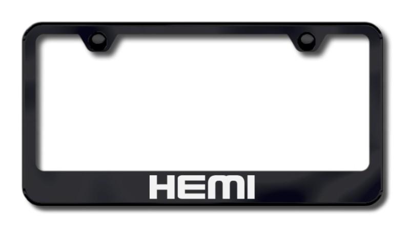 Chrysler hemi laser etched license plate frame-black made in usa genuine