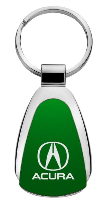 Acura green teardrop keychain / key fob engraved in usa genuine