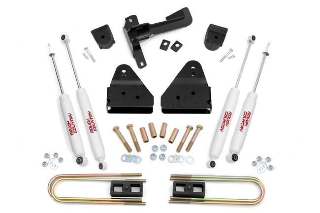 Rough country 3" suspension lift spacer kit ford f250 superduty 11-12 6.7l gas