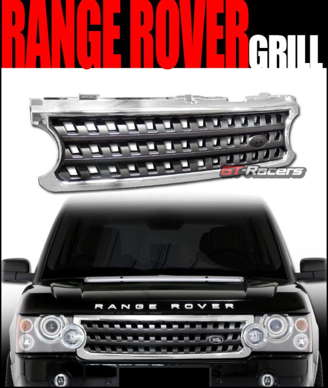 Chrome/black ml mesh style front hood bumper grill grille 2006-2009 range rover