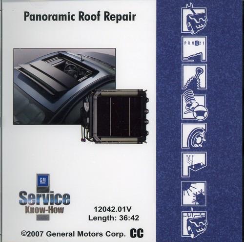 Gm panoramic roof repair  service technical college dvd new sealed