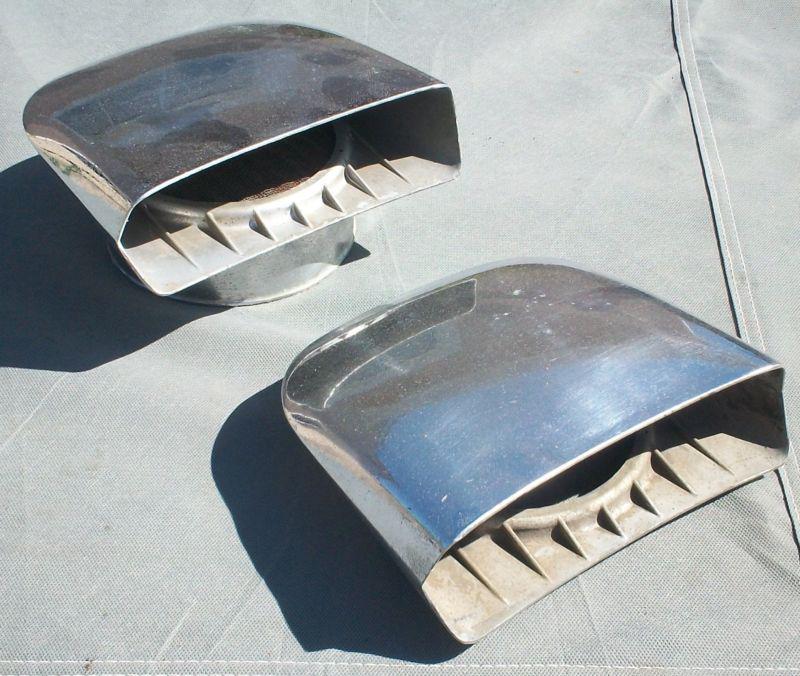 Old pair of cal custom 40-40 scoops 2x4 rat rod gasser