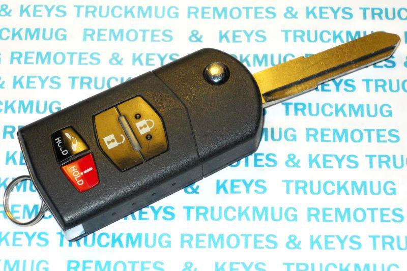 Mazda switchblade remote w / cut key bgbx1t478ske12501  free shipping usa
