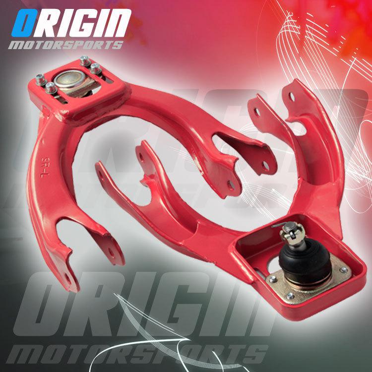 Red civic eg integra dc2 adjustable front upper camber control arm kit new