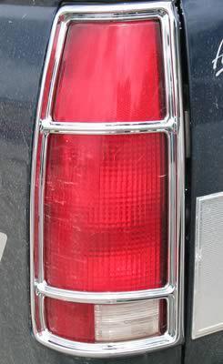 Putco taillight covers bars abs plastic chrome chevy gmc pickup suburban tahoe