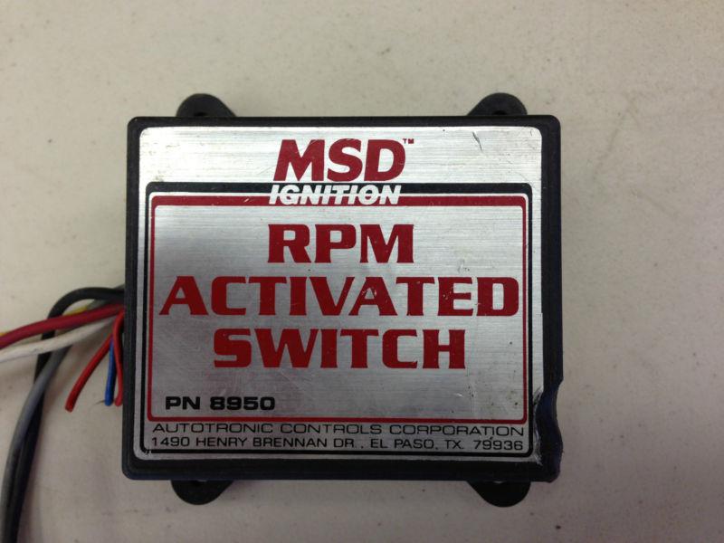 MSD 8950 RPM Activated Switches Pill Style