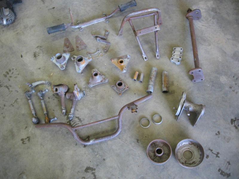 1986 suzuki lt50 lt 50 parts lot steering stem hubs spindles tie rods bars 85 87