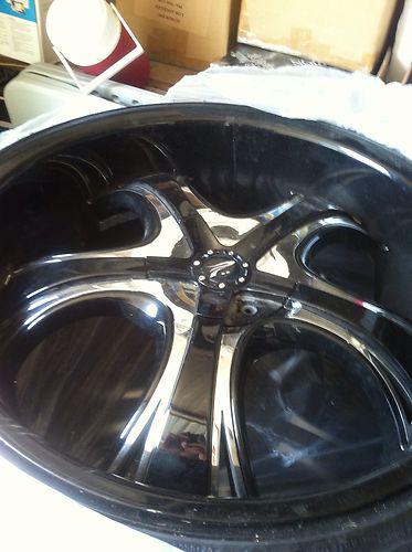 Ultra wheel - platinum 415 patriarch gloss black/chrome wheels rims 22" 5x114.3