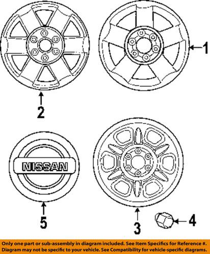Nissan oem 40300zs17a wheel-wheel, alloy