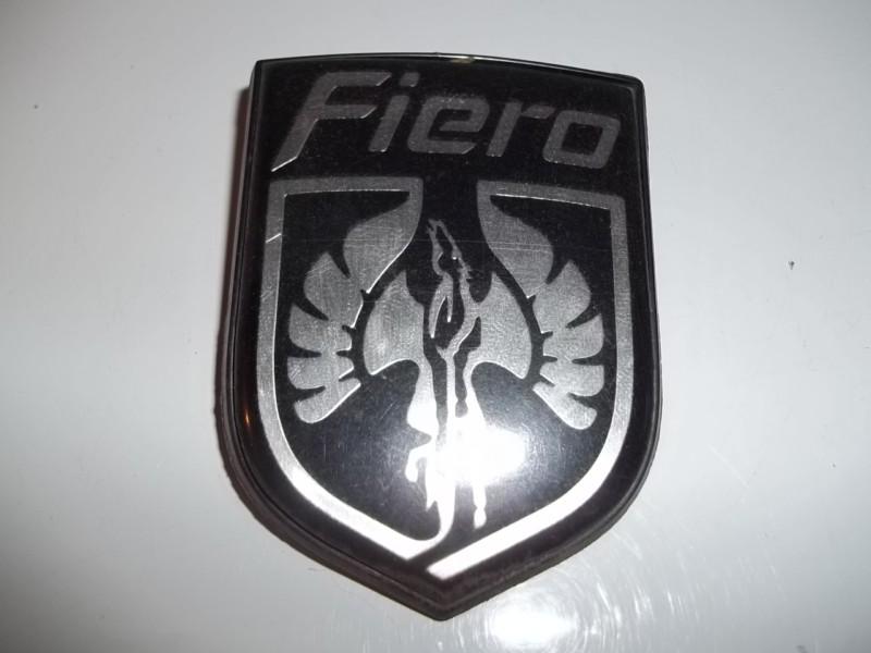 Fiero front bumper cover emblem 1984 - 1988 1985 1986 1987 se gt