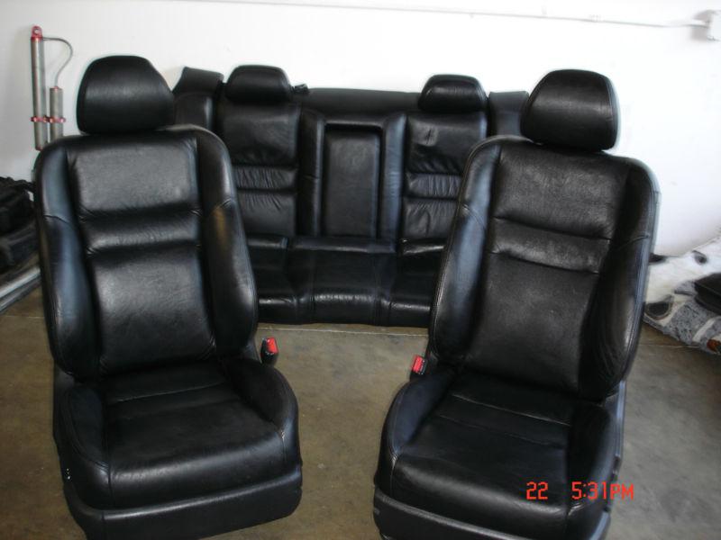 Honda accord black leather seats 4dr 2003 2004 front & rear