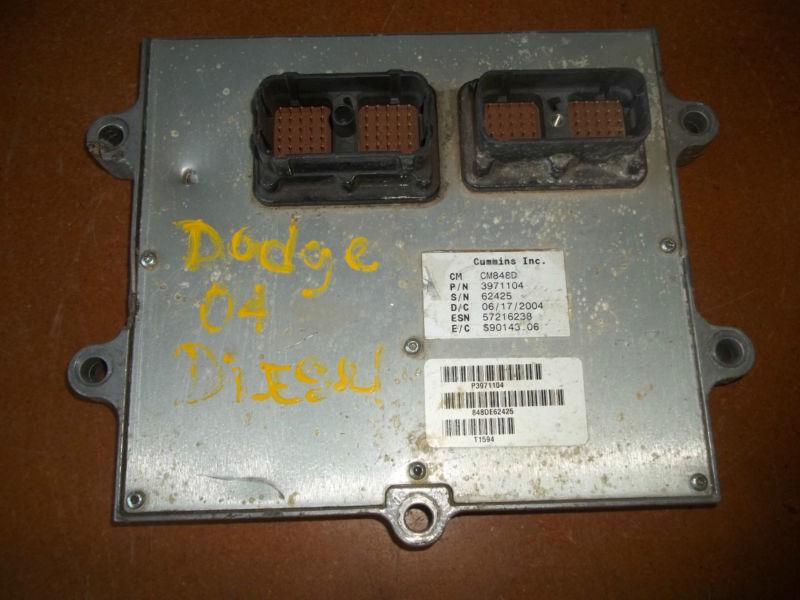 2004 04 dodge ram truck diesel computer brain ecm ecu p3971104 oem used core