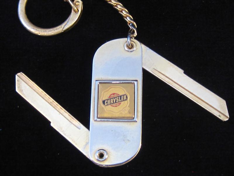 Chrysler wax seal gold twin folding key 1949 1950 1951 1953-1955 nos vintage  