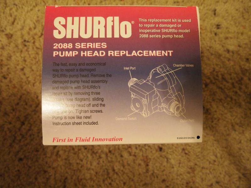 Shurflo 2088 pump head replacement (new in box)