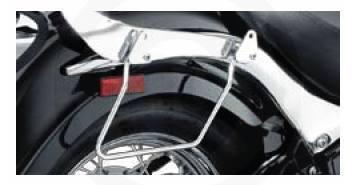 Boulevard c50 chrome steel saddlebag supports set mounting hardware mounts 09-12