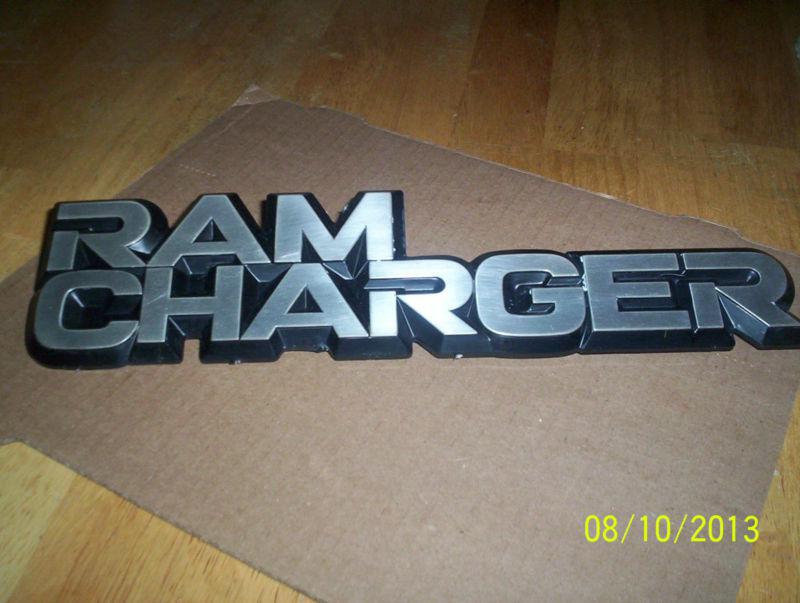 Dodge ramcharger fender emblem