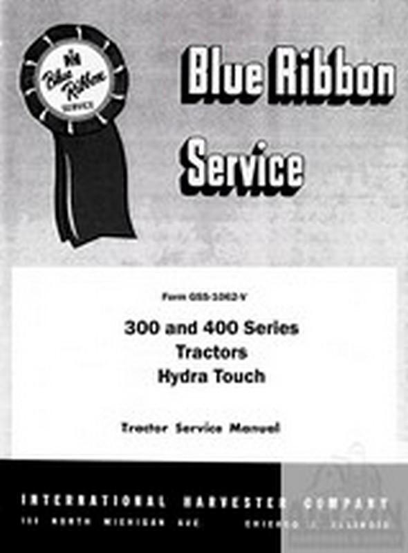 International farmall hydra touch 300 350 400 utility w-400 w400 service manual