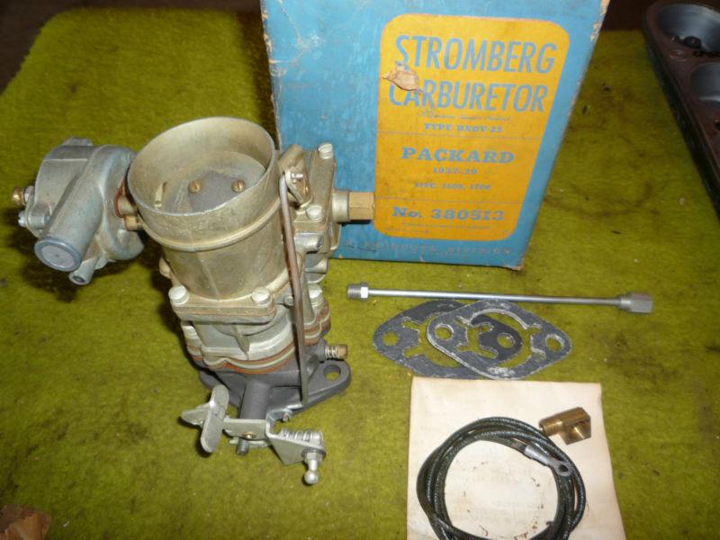 Nos stromberg bxov-25 carburetor fits 1937 38 39 packard series 115c 1600 1700 