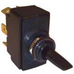 Whitecap momentary on/off/ on black handle toggle switch s-8079