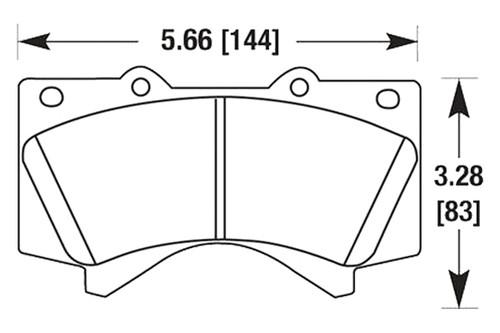 Hawk hb589z.704 - 08-10 lexus lx front brake pads ceramic