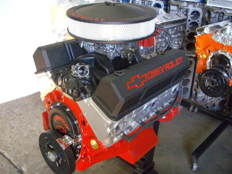 Chevy 350b 383 409hp 4 bolt crate engine high performance turn key world heads 3