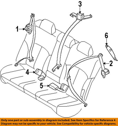 Subaru oem 64705aj01a rear seat belts-bracket