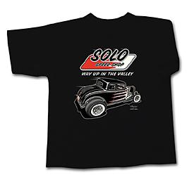 Hot rod solo coupe  10/12 kids shirt  muscle car  