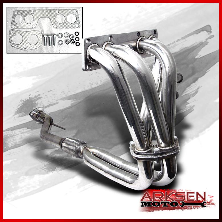 00-05 nissan sentra l4 1.8l stainless steel t-304 header exhaust system set