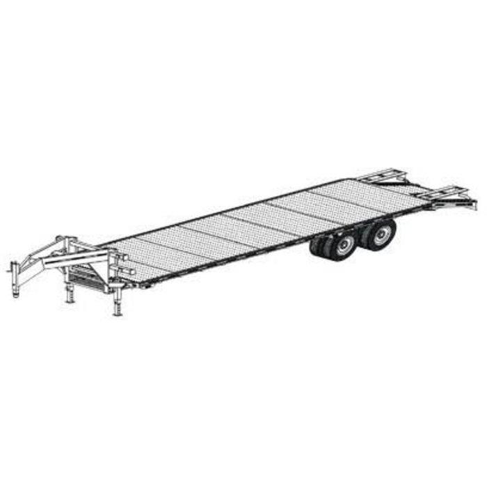 Tandem dual axle trailer blueprints #5232