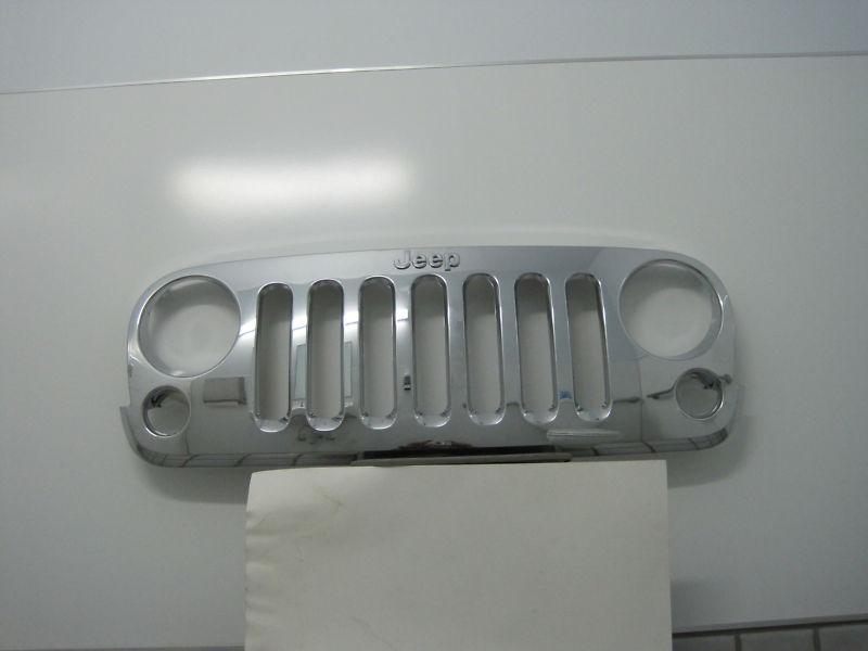 Mopar chrome replacment grill for  all jeep wranglers from 2007 thru 2012