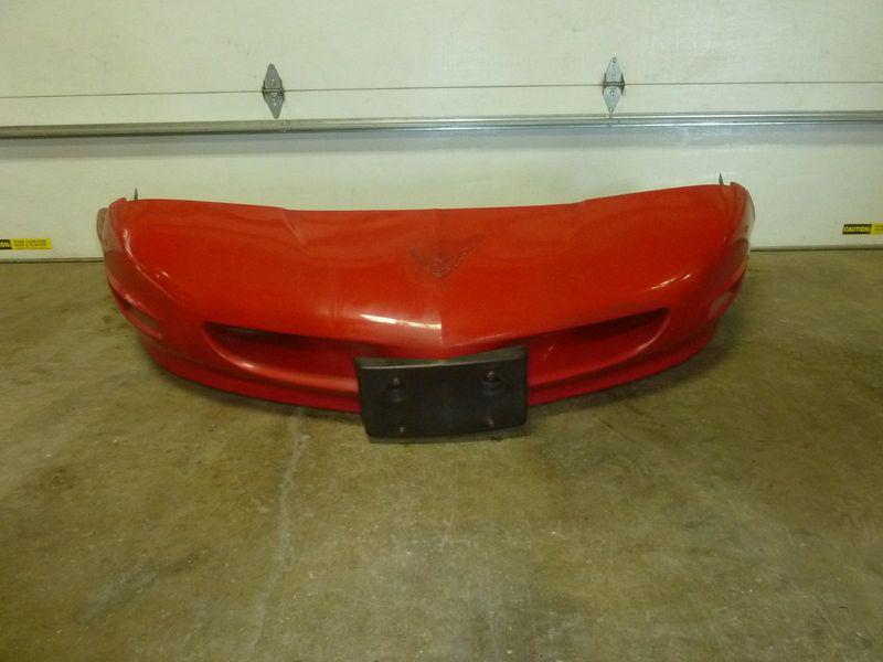 93-97 pontiac firebird bright red 8774 front bumper cover license plate bracket