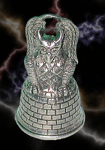 Gargoyle 3d design guardian bell motorcycle ride bell or keychain