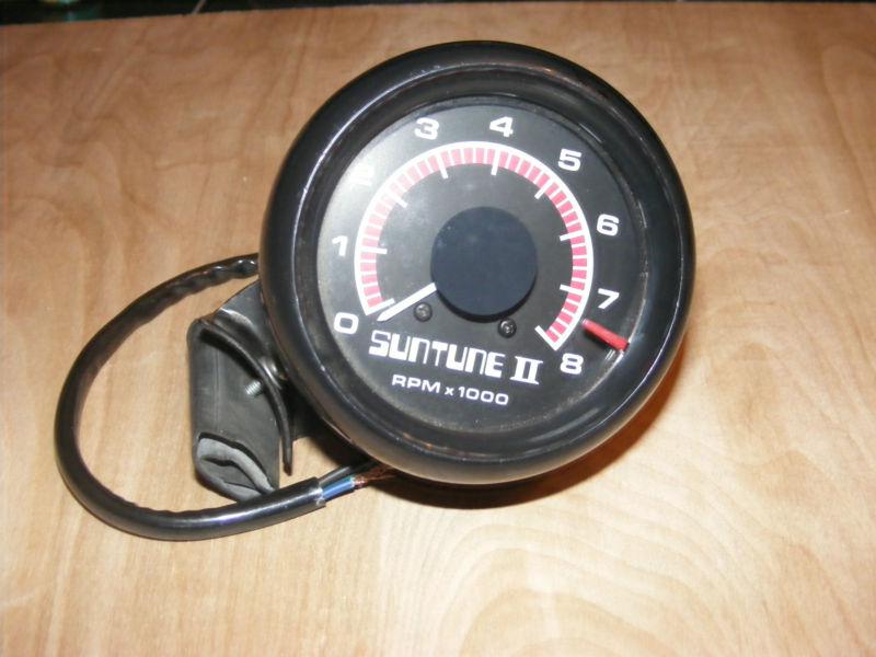 Suntune ii tachometer # cp7909 vintage 3.5" classic hot rod guage  0-8000 rpm 