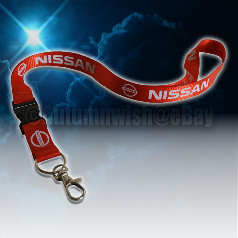 Nissan lanyard red strap key chain quick release