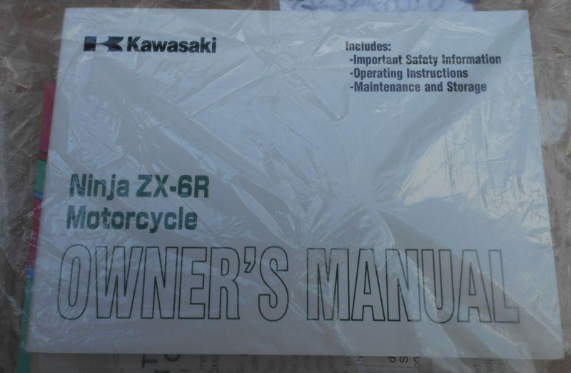 '05 kawasaki ninja zx-6r  motorcycle owners manual 2005 ninja bike