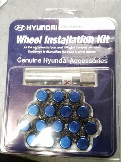 16 tuner wheel lug nuts plus key. full set for hyundai accent 
