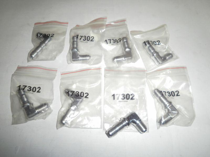 10 pack -6 an male 90º elbow bulkhead 37ºflare polished fuel oil air fitting