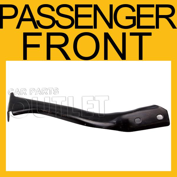 87-92 dodge ram50 front bumper face bar passenger side stay primered bracket r/f