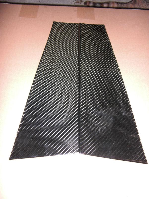A pair of carbon fiber "a" pillars for 2 dr e46 m3 and non m3 3 series bmw 00-06