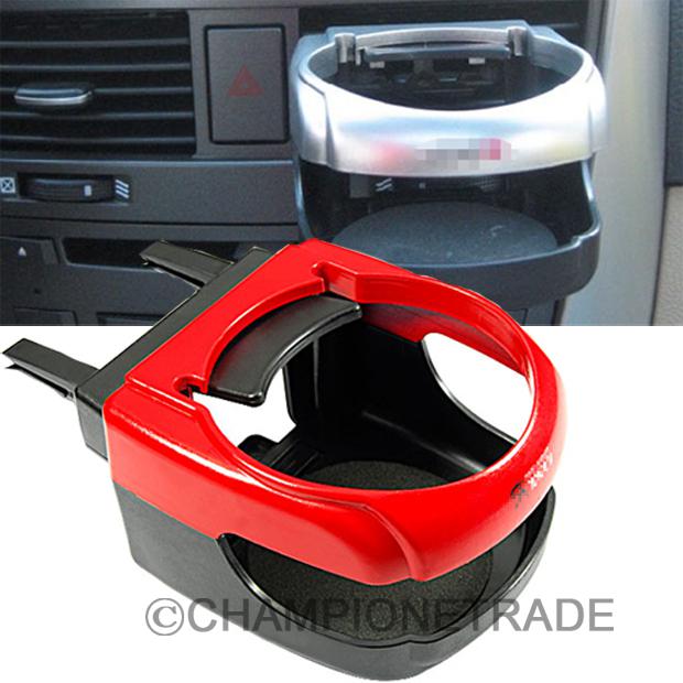Red car air-condition vent mount drink cup bottle holder clip universal for ford