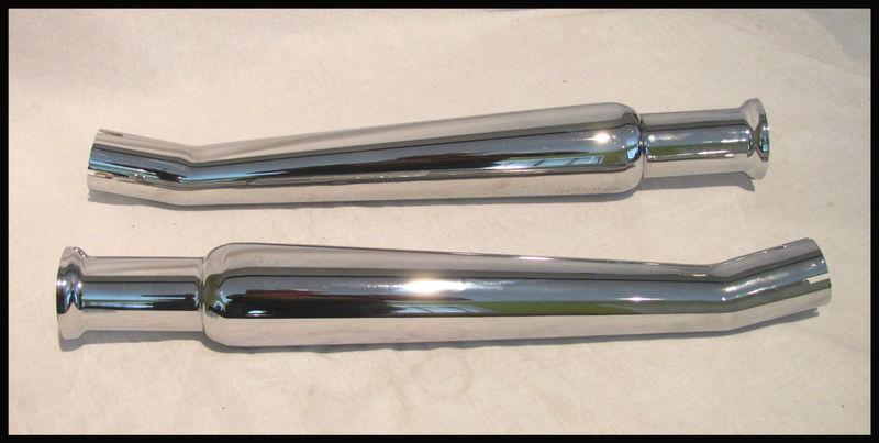 Classic 1 3/4" bore upswept cocktail shaker silencers mufflers our pn# tbs-3735