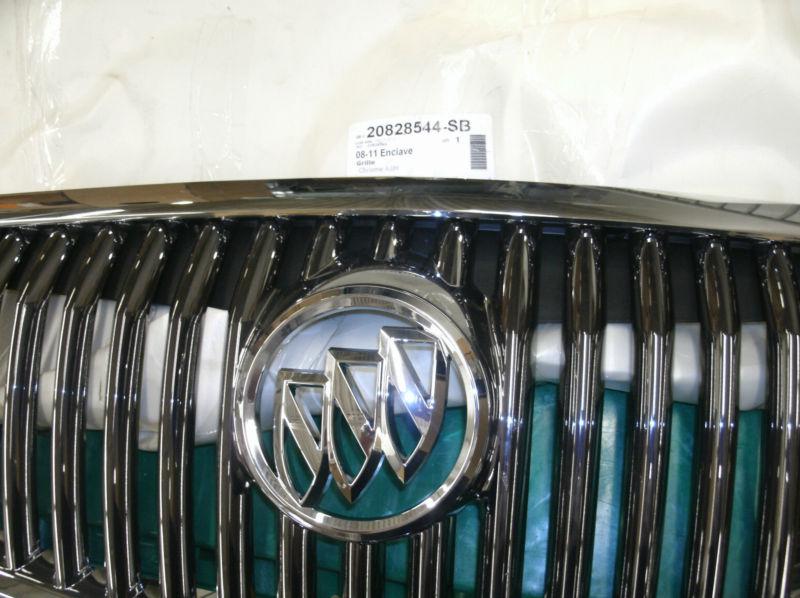 2008-2012 buick enclave gm oem grille rv1 buick w49  20828544  2009 2010 2011
