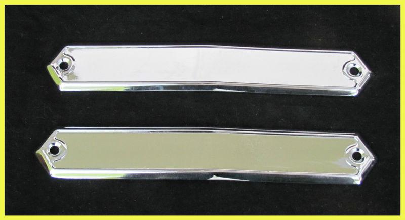 Triumph bonneville 750 t140 tr7 chrome sidepanel motif plates (pair) pn# 60-4150