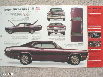 1972 plymouth duster 340 imp brochure