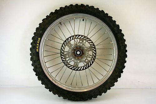 Front wheel rotor 2000 kawasaki kx250 kx 250 assembly 80/100-21 99 00 maxis tire