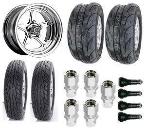 Center line wheels 7215805547k muscle car wheel & tire package